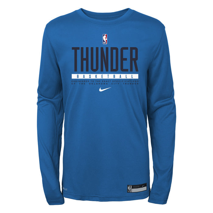 Nike NBA Youth (8-20) Oklahoma City Thunder Practice Long Sleeve T-Shirt