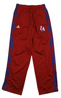Adidas NBA Youth Boy's Los Angeles Clippers 3-Stripe Track Pants, Red