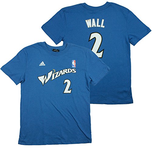 Adidas NBA Youth Boy's Washington Wizards John Wall #2 Gametime T-Shirt, Blue
