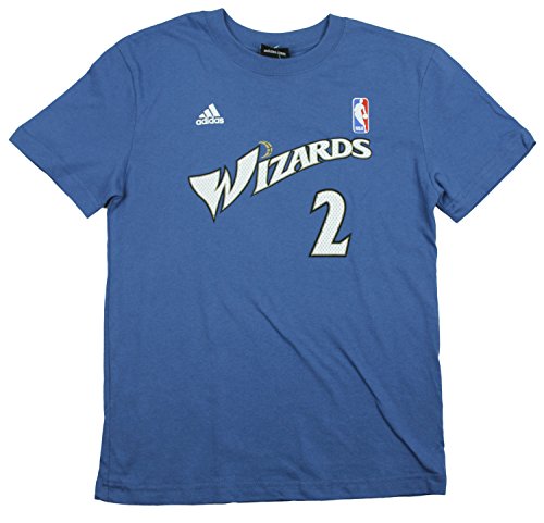 Adidas NBA Youth Boy's Washington Wizards John Wall #2 Gametime T-Shirt, Blue