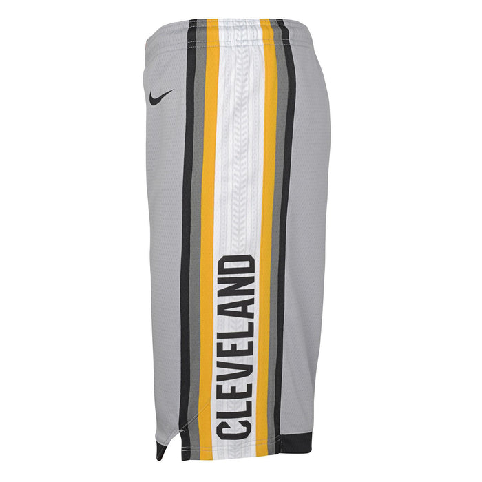 Nike NBA Youth Cleveland Cavaliers City Edition Swingman Shorts, Grey