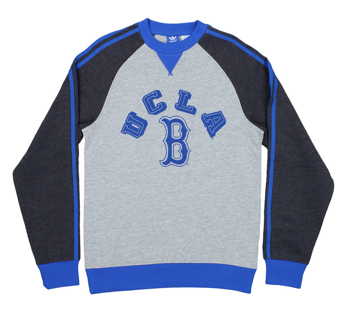 Adidas NCAA Men's UCLA Bruins Trefoil Fleece Crew, Grey