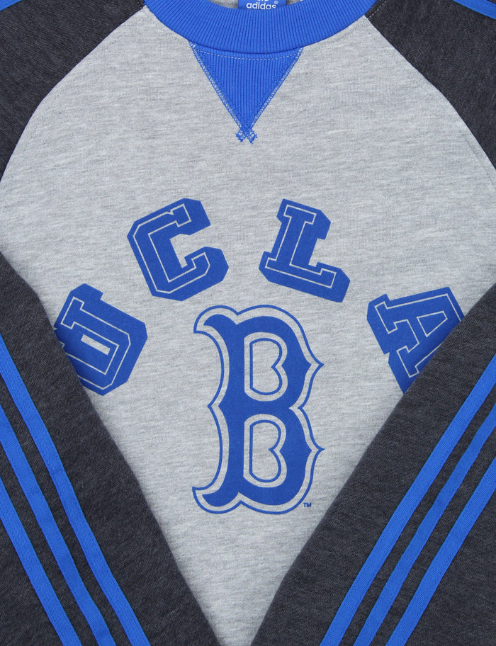 Adidas NCAA Men's UCLA Bruins Trefoil Fleece Crew, Grey