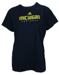 Adidas NCAA Women's University of Michigan Short Sleeve Crew Neck Tee