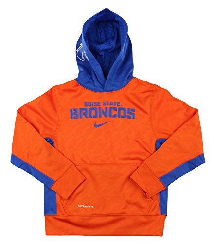 Nike NCAA Youth Boise State Broncos ThermaFIT Pullover Sweatshirt Hoodie, Orange