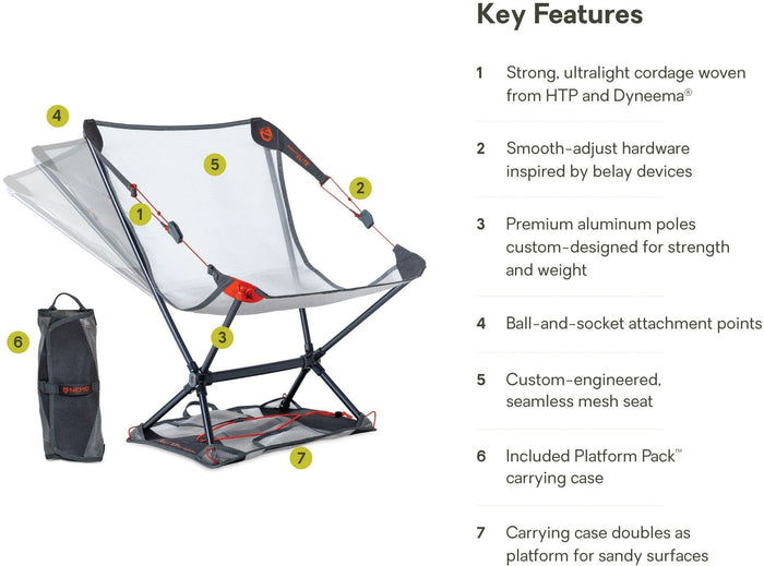 Nemo Chairs Moonlite Elite Reclining Camp Chair