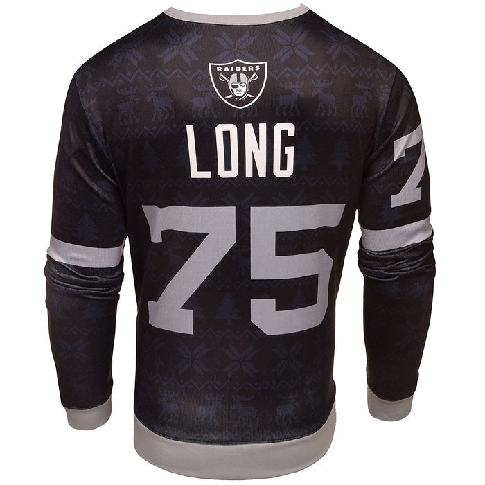 NFL Men's Oakland Raiders Howie Long #75 Retired Player Ugly Sweater