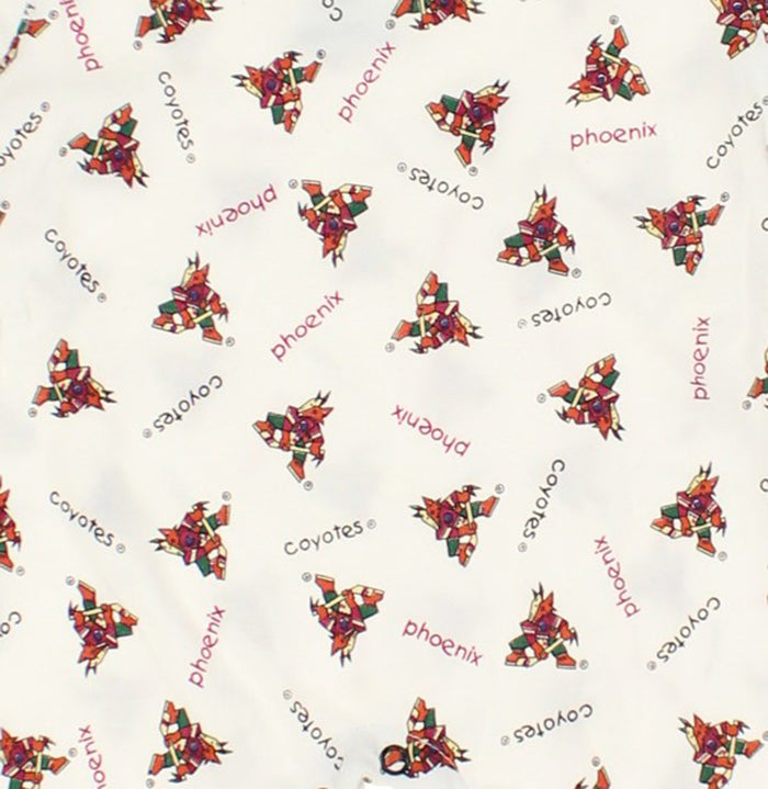 NHL Infant Phoenix Coyotes Retro All-Over Print Coverall, White