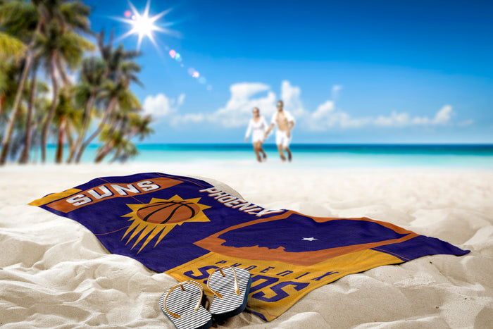 Northwest NBA Phoenix Suns State Line Beach Towel