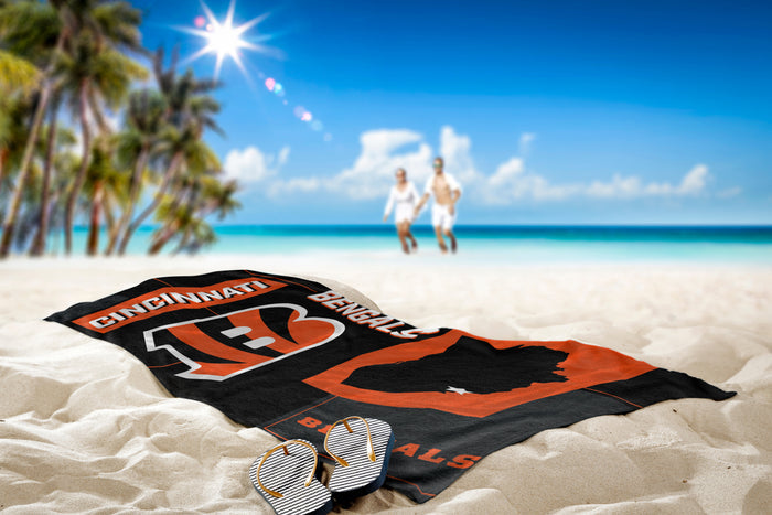 Northwest NFL Cincinnati Bengals State Line Beach Towel