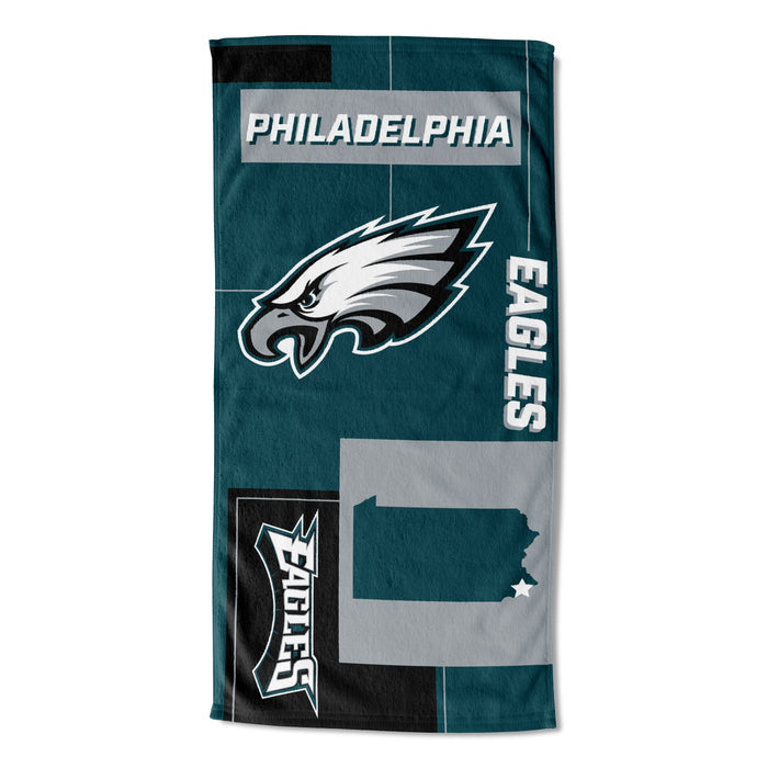 Northwest NFL Philadelphia Eagles State Line Beach Towel