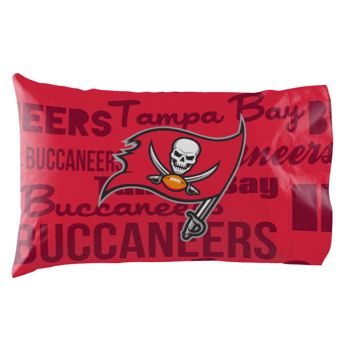 Northwest NFL Tampa Bay Buccaneers Printed Pillowcase Set of 2
