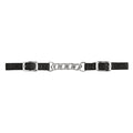 Nylon Curb Strap with 3-1/2" Flat Link Chain