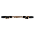 Nylon Curb Strap with 4-1/2" Flat Link Chain
