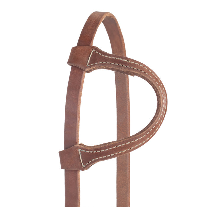 ProTack® Headstall with Designer Hardware, Turquoise Flower, Sliding Ear, Ear Piece