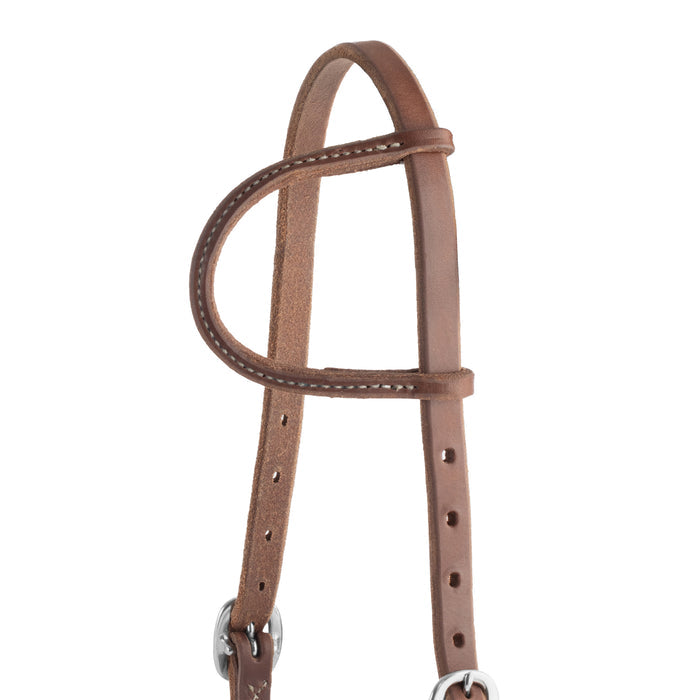 Oiled Hermann Oak Harness Leather Quick Change Headstall