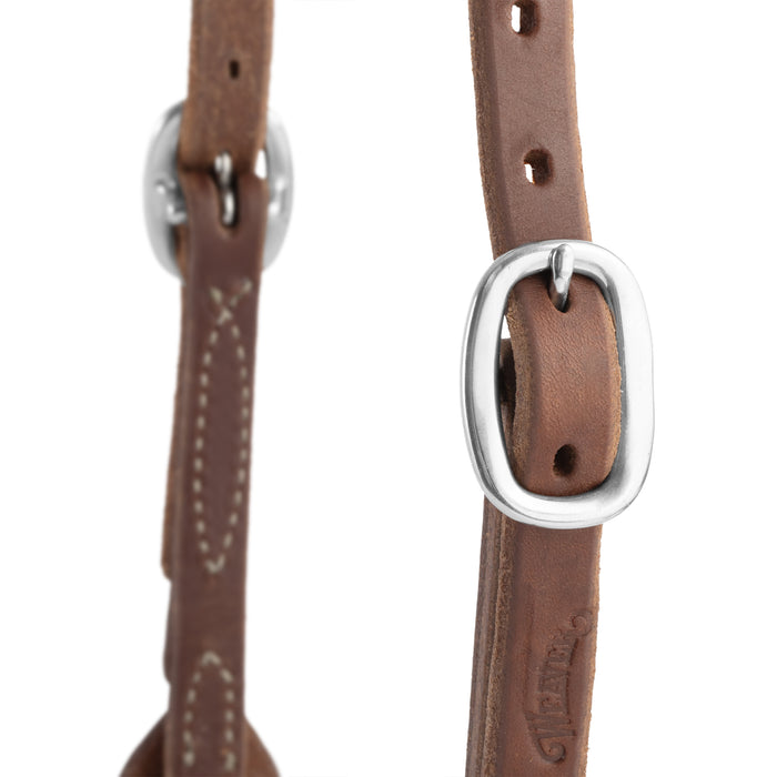 Oiled Hermann Oak Harness Leather Quick Change Headstall