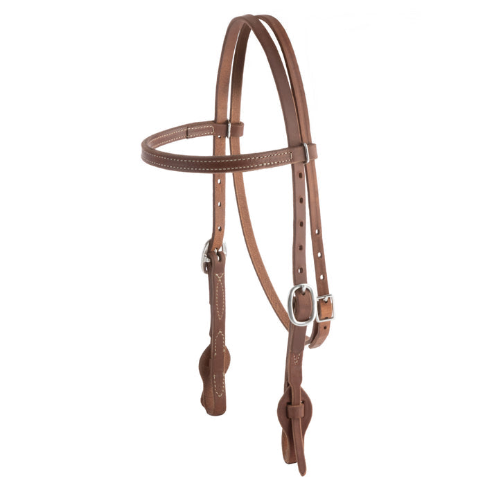 Oiled Hermann Oak Harness Leather Quick Change Headstall