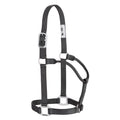 Original Non-Adjustable Nylon Halter, Chrome Plated Hardware, Average