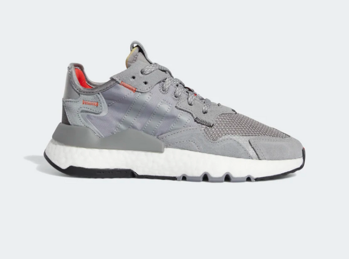 Adidas Originals Juniors Kids' Nite Jogger Sneakers, Grey/White