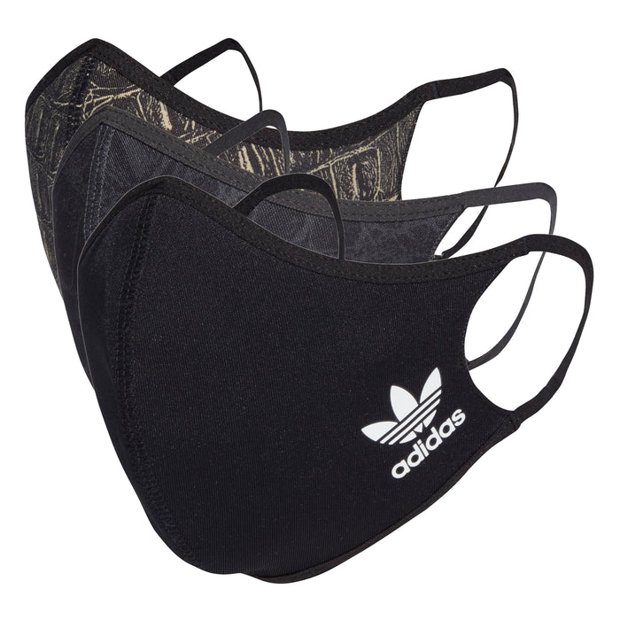 Adidas Originals Unisex Adult Face Cover, 3-Pack, Color Options