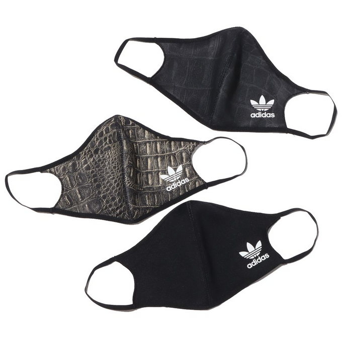 Adidas Originals Unisex Adult Face Cover, 3-Pack, Color Options