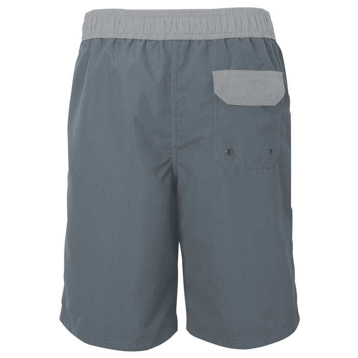 Outerstuff Chicago Bulls NBA Boys Youth (8-20) Heat-Wave Swim Shorts, Grey