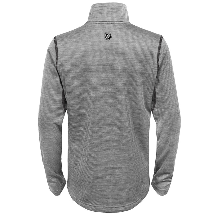 Outerstuff Columbus Blue Jackets NHL Boys Youth (8-20) Back to The Arena 1/4 Zip Pullover Sweater, Grey