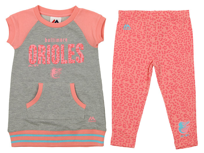 Outerstuff MLB Toddlers Baltimore Orioles Cheer Loud Shirt & Leggings Set
