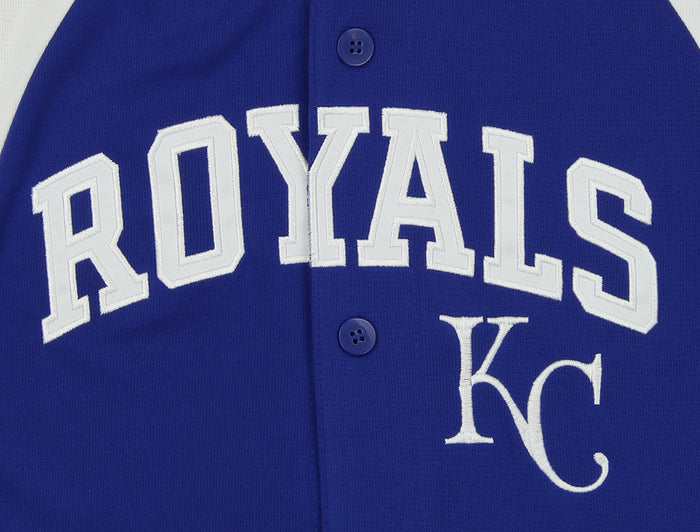 Outerstuff MLB Youth Boys Kansas City Royals Blank Baseball Jersey, Blue