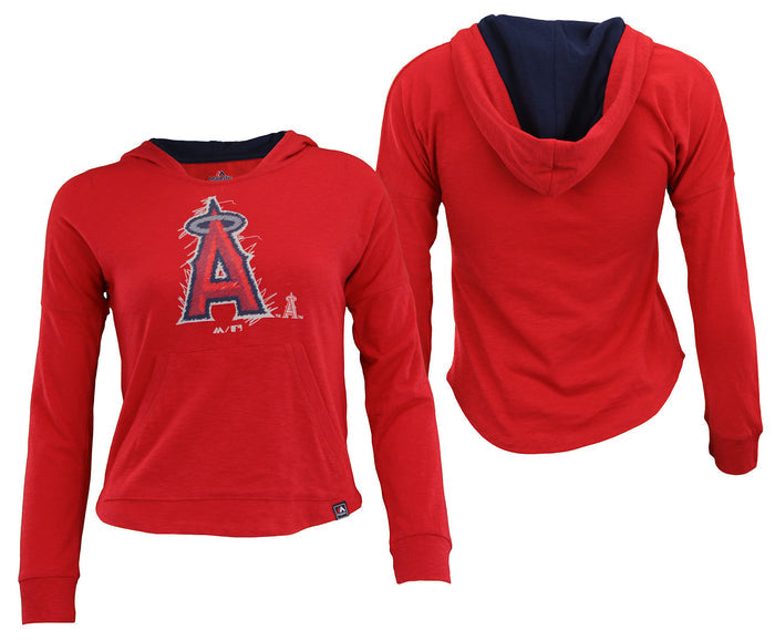Outerstuff MLB Youth Girls Los Angeles Angels The Closer Pullover Hoodie