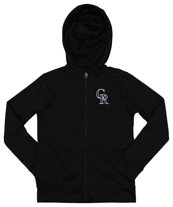 Outerstuff MLB Youth/Kids Colorado Rockies Performance Full Zip Hoodie