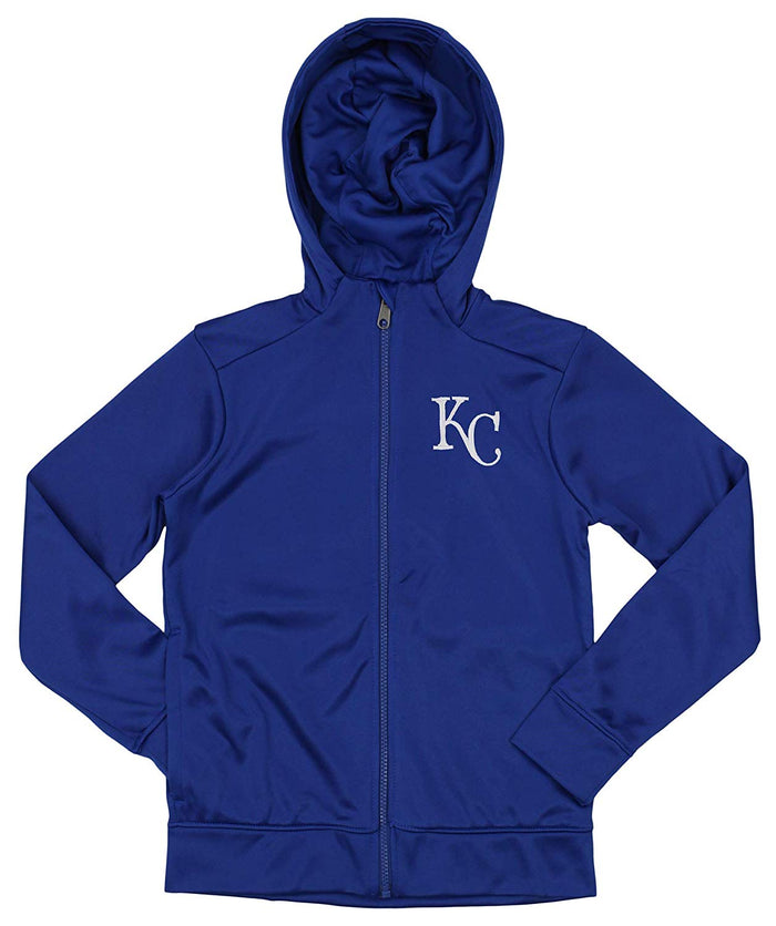 Outerstuff MLB Youth/Kids Kansas City Royals Performance Full Zip Hoodie