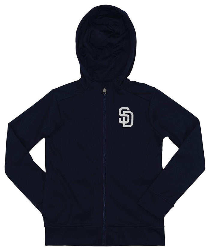 Outerstuff MLB Youth/Kids San Diego Padres Performance Full Zip Hoodie