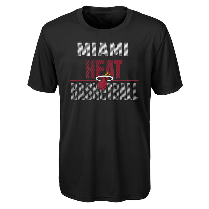 Outerstuff NBA Youth (8-20) Miami Heat Performance Long and Short Sleeve T-Shirt Combo