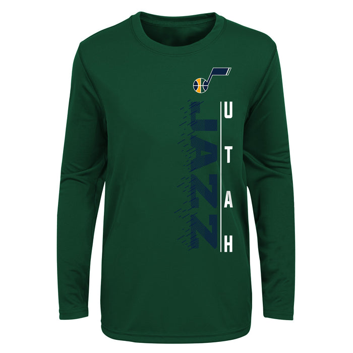 Outerstuff NBA Youth (8-20) Utah Jazz Performance Long and Short Sleeve T-Shirt Combo