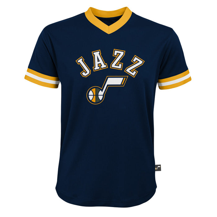 Outerstuff NBA Youth Boys (8-20) Utah Jazz Tackle Twill Mesh Top