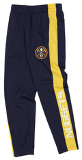 OuterStuff NBA Youth Boys Side Stripe Slim Fit Performance Pant, Denver Nuggets