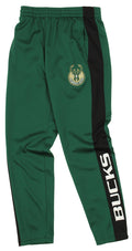 OuterStuff NBA Youth Boys Side Stripe Slim Fit Performance Pant,  Milwaukee Bucks