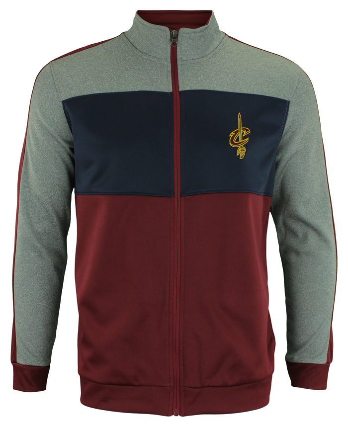 OuterStuff NBA Youth Cleveland Cavaliers Performance Full Zip Stripe Jacket