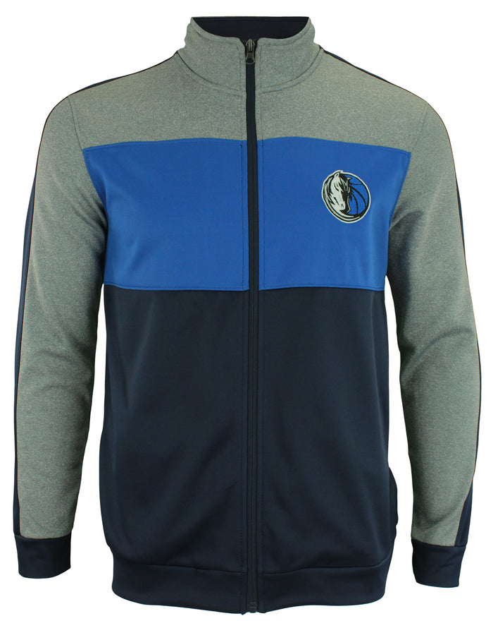 OuterStuff NBA Youth Dallas Mavericks Performance Full Zip Stripe Jacket