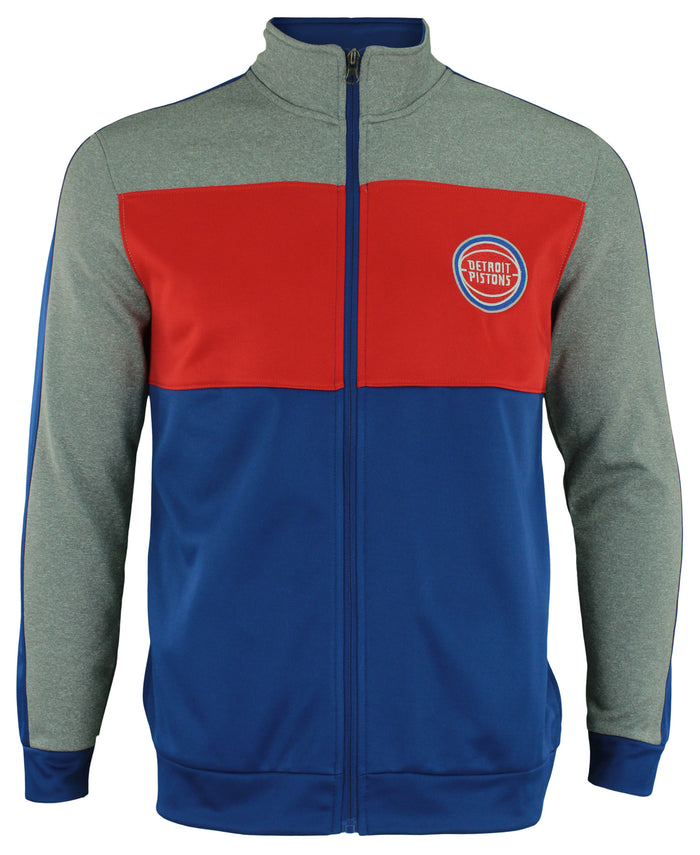 OuterStuff NBA Youth Detriot Pistons Performance Full Zip Stripe Jacket