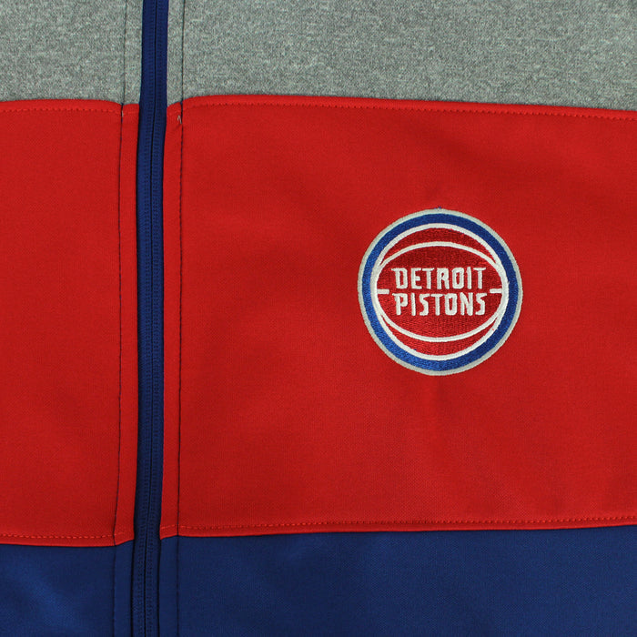 OuterStuff NBA Youth Detriot Pistons Performance Full Zip Stripe Jacket