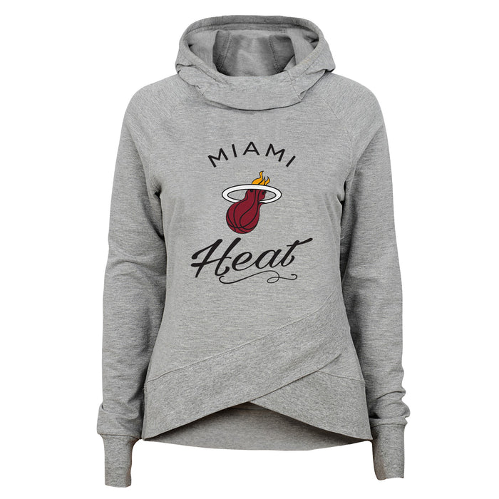 Outerstuff NBA Youth Girls (7-16) Miami Heat The Bridge Funnel Neck Hoodie