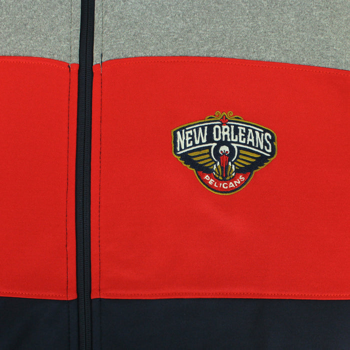 OuterStuff NBA Youth New Orleans Pelicans Performance Full Zip Stripe Jacket