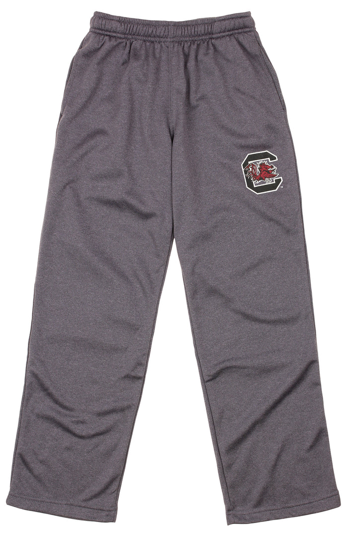 OuterStuff NCAA Boys Youth South Carolina Game Cocks Basic Grey Track Pants