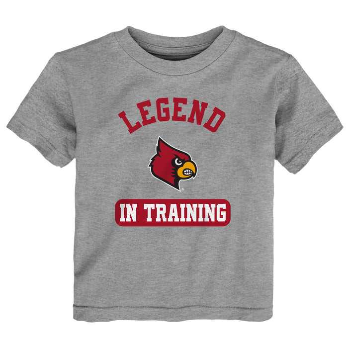 Outerstuff NCAA Infants Louisville Cardinals Team Logo Tee, Gray