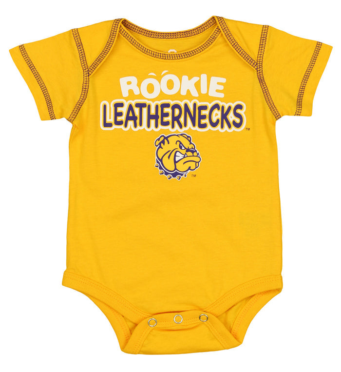 Outerstuff NCAA Infants Western Illinois Leathernecks 3 Pack Creeper Bodysuit Set
