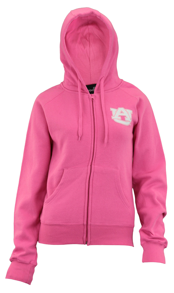 Outerstuff NCAA Women's Auburn Tigers Zip Up Hoodie, Pink