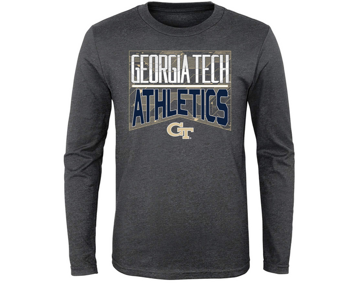 Outerstuff NCAA Youth (4-20) GA Tech Yellow Jackets Performance L/S Energy Tee